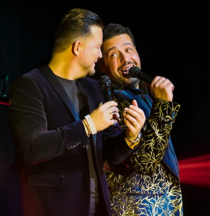 artiesten bij de dinnershow